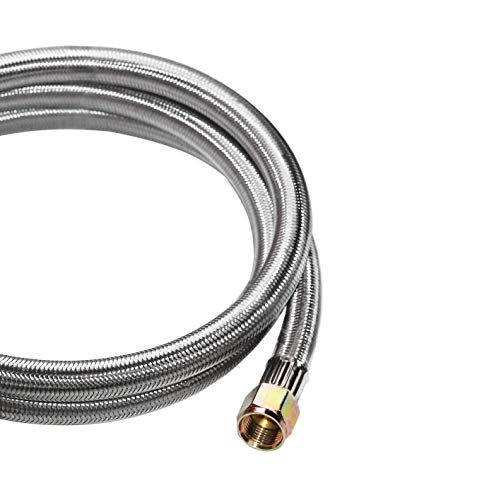 5 Feet Propane Regulator Hose with Tank Gauge for LP Gas Grill and Fire Pit - color: 5 Feet