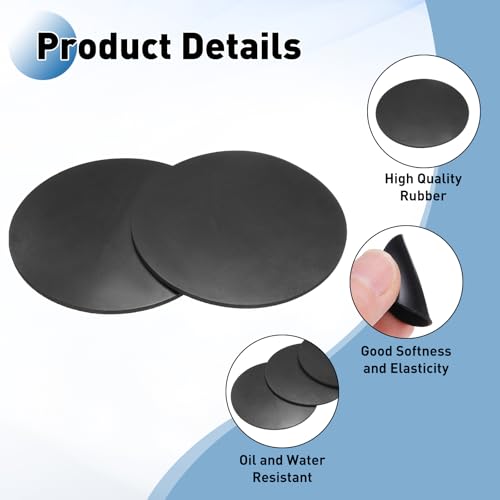 PATIKIL Rubber Solid Discs Washers 108mm OD x 3mm Thick 10 PCS - size: 108mm x 3mm