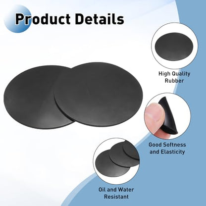 PATIKIL Rubber Solid Discs Washers 108mm OD x 3mm Thick 10 PCS - size: 108mm x 3mm