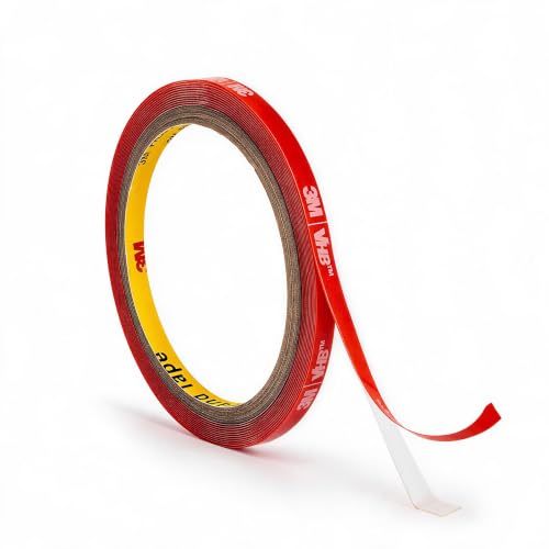 3M Double Sided Tape Heavy Duty Thin 1/4’’×10Ft Made with 3M vhb Clear 4905 - size: 1/4''×10Ft