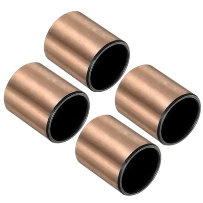 uxcell Sleeve Bearings 3/4" Bore x 7/8" OD x 1" Length Plain Bearings Wrapped Oilless Bushings for Sliding Parts of Machinery, 4pcs - size: 3/4" Bore x 7/8" OD x 1" Length