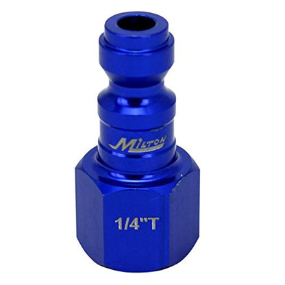ColorFit Coupler & Plug Kit (5 Piece), T-Style 1/4" NPT Blue - style: Without Bumper