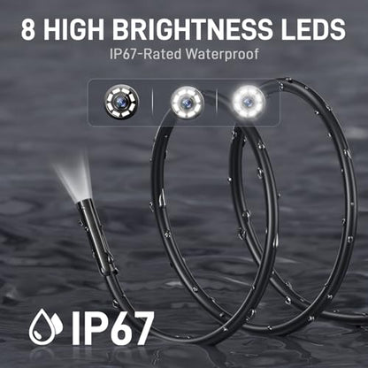 Teslong 2.0MP USB-C Auto Focus Borescope for Plumbing & Wall Inspections