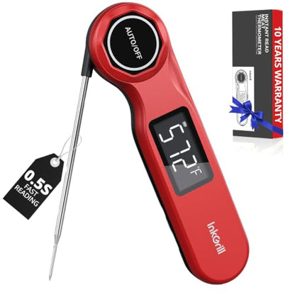 0.5S Instant Read Meat Thermometer Digital Candy Thermometer ±0.5℉ Accuracy