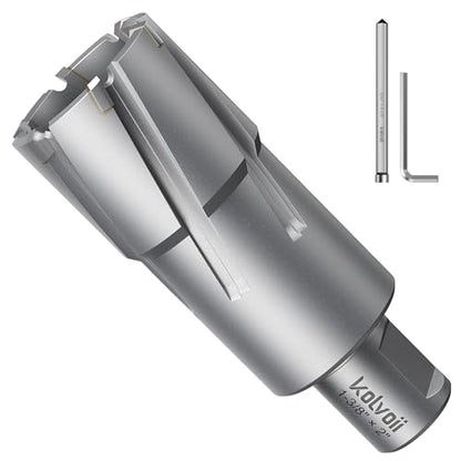 Kolvoii TCT Annular Cutter 1‑3/8" Diameter x 2" Depth, Mag Drill Bit - size: 1-3/8" x 2"