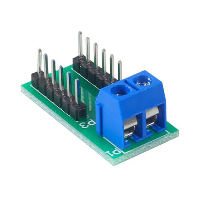 8pcs 2x6 Position Terminal Block Distribution Module, 2P Screw Terminal to 2.54mm Pitch Dupont Pin Header Connector