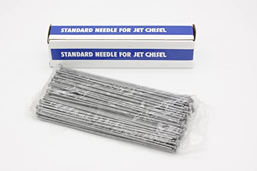 7" Chisel Tip Replacement Needles – 100‑Pack, Ø3mm High-Manganese Steel for Electric & Air Needle Scalers – Ideal for Rust, Paint & Slag Removal