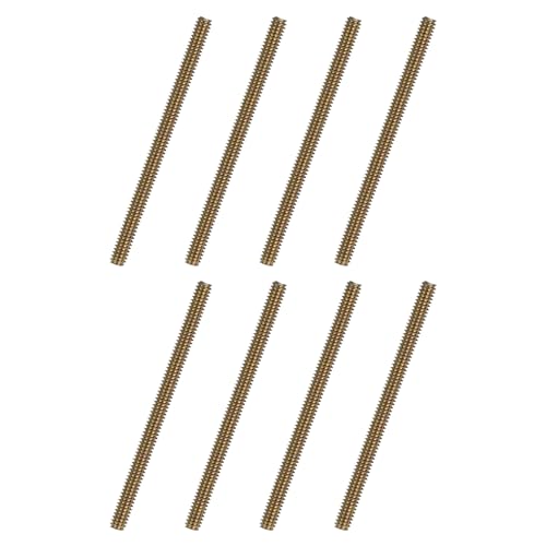 uxcell 8pcs Fully Threaded Rods 1/4x3-1/4 All Thread Studs Long Threaded Screw Carbon Steel for Furniture Garden Railing Mounting Assembly Fastening Frame Connection Colorful Zinc - size: 1/4x3-1/4"