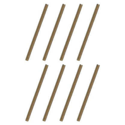uxcell 8pcs Fully Threaded Rods 1/4x3-1/4 All Thread Studs Long Threaded Screw Carbon Steel for Furniture Garden Railing Mounting Assembly Fastening Frame Connection Colorful Zinc - size: 1/4x3-1/4"