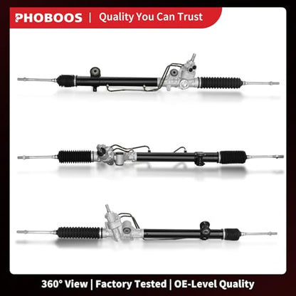 PHOBOOS Hydraulic Power Steering Rack and Pinion Fit for Toyota Tacoma - size: 26-2647
