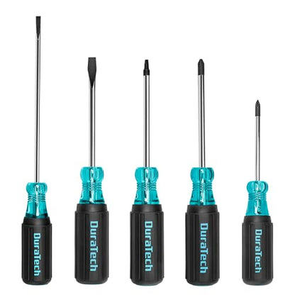 DURATECH 5-Piece Professional Screwdriver Set, Phillips, Flathead & Square - style: 5 PCS Screwdriver Set