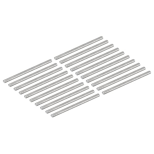 DMiotech 20 Pack M3 x 55mm Fully Threaded Rod 304 Stainless Steel Right Hand Threads Rod Bar Studs Clamps and U-Bolts - size: M3 x 55mm