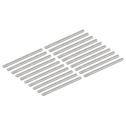 DMiotech 20 Pack M3 x 55mm Fully Threaded Rod 304 Stainless Steel Right Hand Threads Rod Bar Studs Clamps and U-Bolts - size: M3 x 55mm