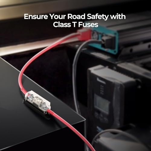 Renogy 150A Class T Fuse Holder 250V AC/DC Fuse Block for Inverter and High- Power Appliances in Marine Boats, Cars, Trucks, RVs - style: 150A