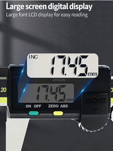Caliper Replacement for MITU.Toyo 500-197-30 Digimatic 8″ (0-200 mm), High Precision Absolute AOS Encoder, .0005″/0.01 mm Resolution, IP-65 Coolant Proof Stainless Steel Construction