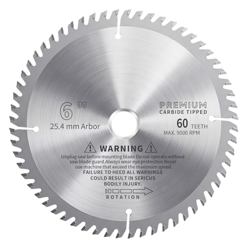 TCT Circular Saw Blade, 6 Inch, 60T - size: 6 inch 60 Tooth