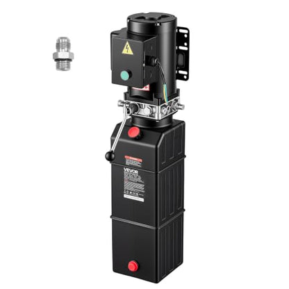 VEVOR 15 Quart Hydraulic Pump 2.2KW AC 220-240V Hydraulic Dump Trailer Pump - size: 15 Quart, style: Single Acting