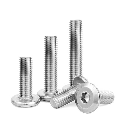 1/4-20 x 2-1/2" (10 Pack) Flat Head Hex Socket Cap Screws Bolts, 304 Stainless Steel 18-8, Hex Drive, Bright Finish, Fully Machine Thread - size: 1/4-20 x 2-1/2"