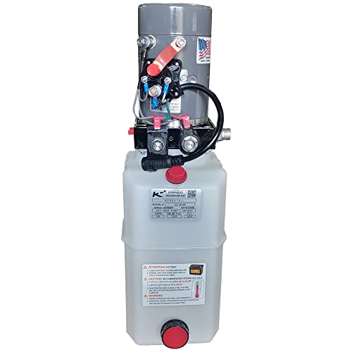 KTI-12VDA3Q Compact 12 VDC Hydraulic Power Unit with Single Double Acting and 3 Quart Capacity for Smooth Operation
