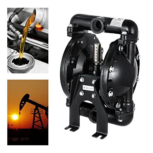 35Gpm Double Port Lubricating Pump, 35Gpm Air-Operated Double Diaphragm Pumps Self-Priming 1 Inch Inlet Outlet Petroleum Fluids 35Gpm 120Psi For Chemical Transfer Wastewater Oil Treatment