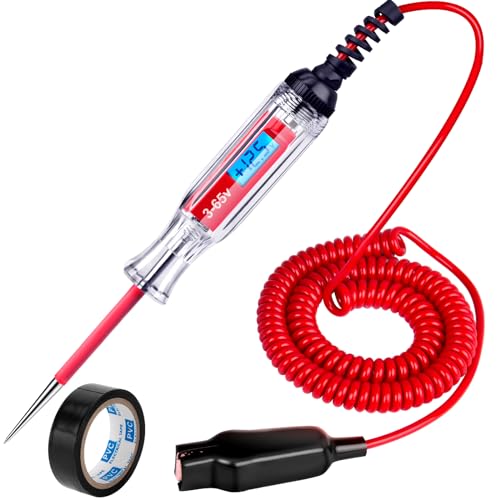 Heavy Duty 3-65V DC Test Light Automotive, 140" Spring Wire Circuit Tester - size: 3-65V