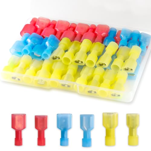 60PCS Spade Connectors, 22-10AWG Spade Terminal, Female and Male - size: 22-10AWG (Kit-60PCS)