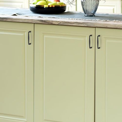 Ravinte Matte Black Cabinet Handles Solid Handles,3-3/4 Inch,5 Pack - color: Matte Black, size: 3-3/4 Inches Hole Center