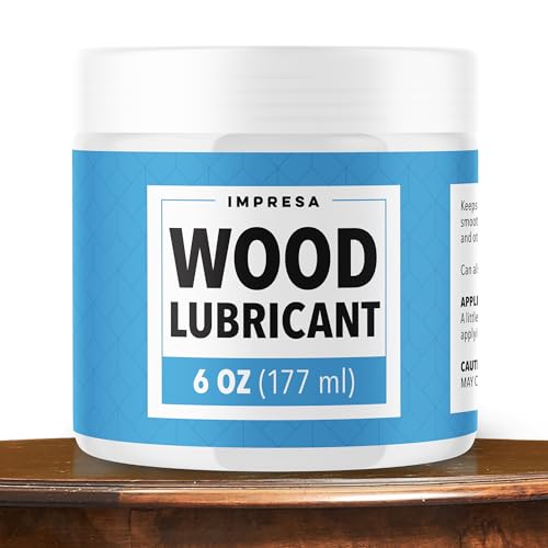 Impresa 6 Oz Wood Drawer Wax Paste - Friction-Free Sliding & Slide Wax - Squeak Elimination & Wood Lubricant for Smooth Movement - Corrosion Protection & Drawer Glide Lubricant