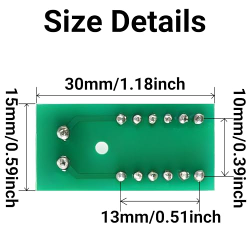 8pcs 2x6 Position Terminal Block Distribution Module, 2P Screw Terminal to 2.54mm Pitch Dupont Pin Header Connector