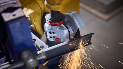BOSCH GWS14-50P 5 In. Angle Grinder with Lock-On Paddle Switch - Complete Set for Versatile Grinding and Cutting