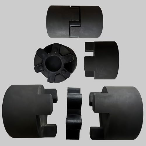 uxcell Jaw Coupling Insert L075/L095/L100 NBR Rubber Flexible Black 6pcs