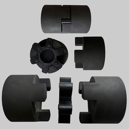 uxcell Jaw Coupling Insert L075/L095/L100 NBR Rubber Flexible Black 6pcs