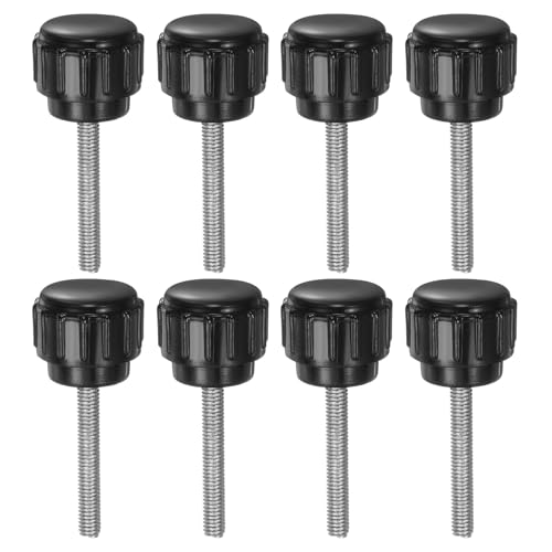 uxcell 8pcs Knurled Clamping Knobs M3 x 20mm Metric Male Thread 14mm Head - size: M3 x 20mm x 14mm