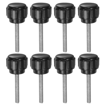 uxcell 8pcs Knurled Clamping Knobs M3 x 20mm Metric Male Thread 14mm Head - size: M3 x 20mm x 14mm