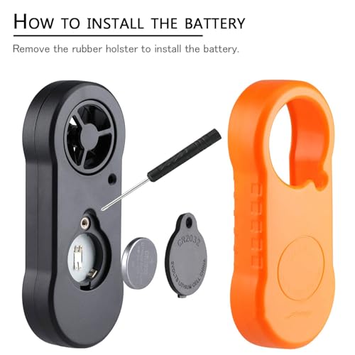 Digital Wind Speed Meter Anemometer,Handheld Air Flow Velocity Meter for Measuring Wind Speed/Temperature with Backlight LCD,for Shooting, HVAC, Drone Flying,Windsurfing, Sailing, Surfing, Fishing - color: Black & Backlight LCD Screen