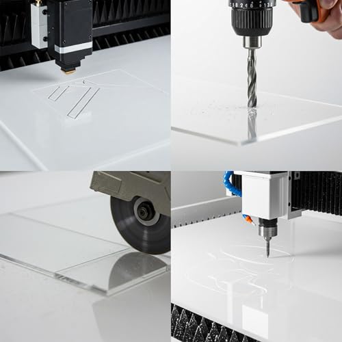 5 Pack 9"x9" Plexiglass Panels 3mm (1/8") Thick Transparent Acrylic Sheets with Protective Film for Picture Frame Art Design, DIY Craft, Signage, Display, and Home Projects - size: 9"x9" 3mm