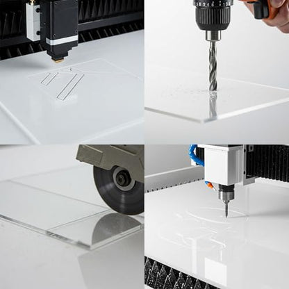 5 Pack 9"x9" Plexiglass Panels 3mm (1/8") Thick Transparent Acrylic Sheets with Protective Film for Picture Frame Art Design, DIY Craft, Signage, Display, and Home Projects - size: 9"x9" 3mm