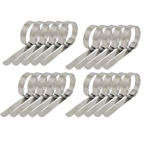 5/8" W x 0.025" Th x 2-3/4" Di (20 Pack) Center Punch Clamp band hose clamps 201 stainless steel - color: 2.75" 20pcs