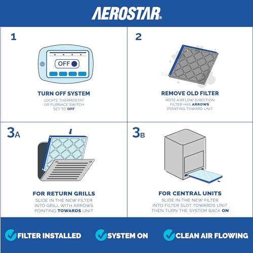 Aerostar 20x20x1 MERV 6 Air Filter, 6 Count - style: 6 PACK