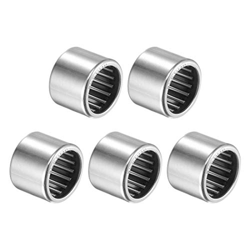 uxcell SCE1010 Needle Roller Bearings 5/8-inch Bore 13/16-inch OD 5/8-inch Width Chrome Steel Open End 5pcs - size: 5/8x13/16x5/8"
