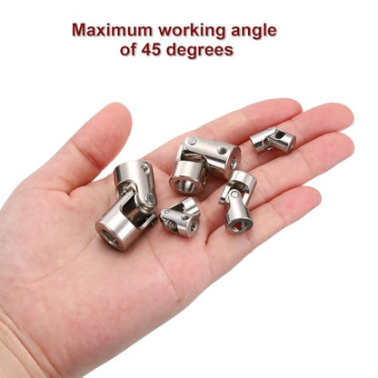 MECCANIXITY Steering Universal Joint Shaft Coupling 5mm to 5mm ID 6Pcs - size: 5mm to 5mm ID