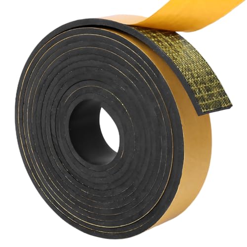 DGSL Self-Adhesive Neoprene Rubber Strip, 1" x 1/8" x 10' Roll - color: With Adhesive, size: 1" Wide x 1/8" Thick x 10' Long