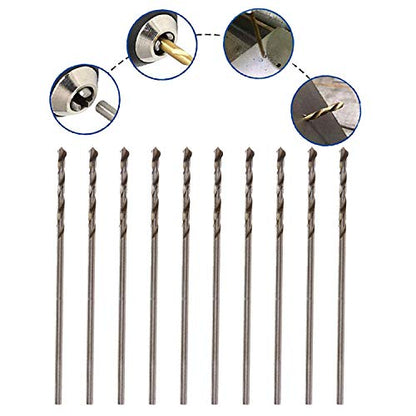 10PCS 1mm Twist Drill Bit Set,High Speed Steel Cobalt Drill Bit - size: 1mm