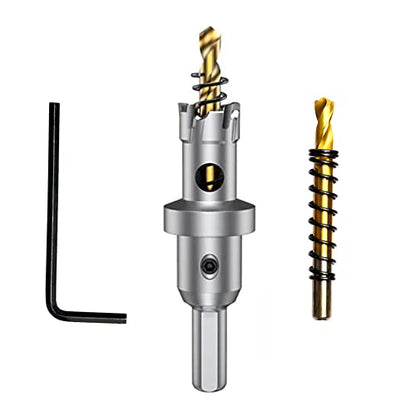 11/16'' Tungsten Carbide Tipped Hole Saw Drill Bit for Hard Metal Steel - size: 18mm | 11/16''