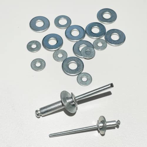 300 pcs Aluminum Pop Rivet Washers for 3/16 inch Diameter Rivets, Backup Blind Rivets Washer - size: 3/16" Washers (300 Count)