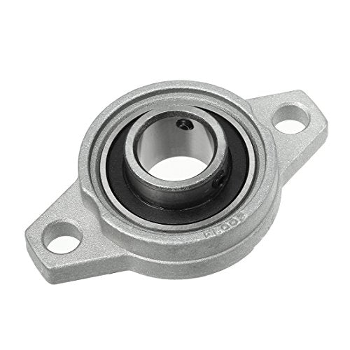 uxcell 2pcs KFL002 15mm Zinc Alloy Self Aligning Pillow Block Flange Bearing - size: 15mm