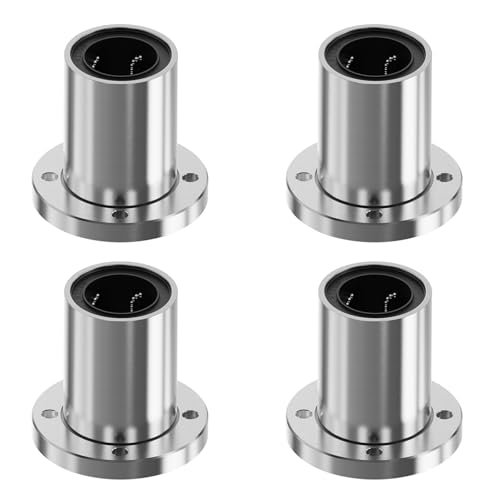 4 Pcs LMF20UU Round Flange Linear Ball Bearings, 20x32x42mm - size: LMF20UU