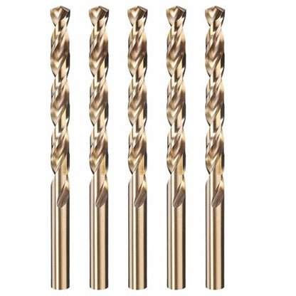 5pcs Drill Bit 7.5mm Diameter M35 5% Cobalt HSS for Metal - size: 7.5mm