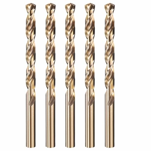 5pcs Drill Bit 7.5mm Diameter M35 5% Cobalt HSS for Metal - size: 7.5mm