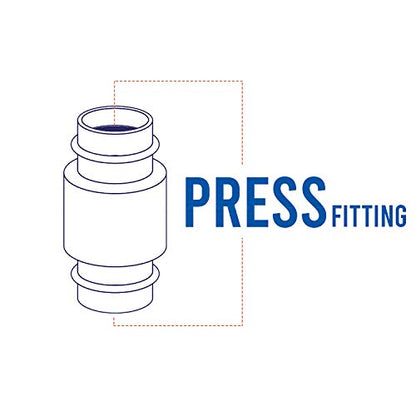 Midline Valve 372S256-5 Inline Spring Loaded Check Valve, Backflow Prevention, 3/4" Press Connections, Cast Brass (5 Pack), 5 Count - size: 3/4 in., style: 5 Pack